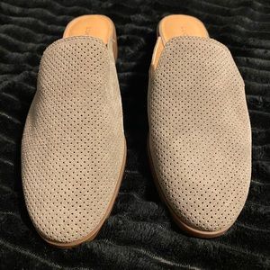 Lucky Brand Suede Mule Slides- Size 8